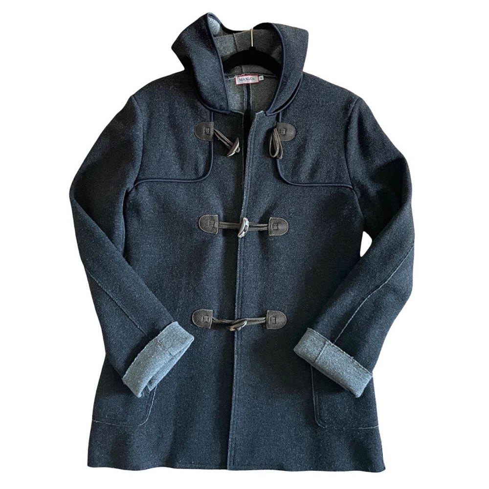 Max & Co Tricot Wool Blend Jacket Toggle Button